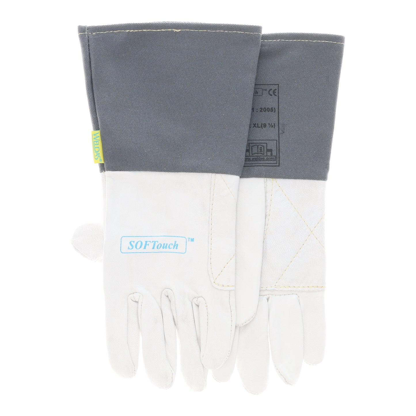 Weldas Goatskin Flame Retardant Fabric Cuff Gloves