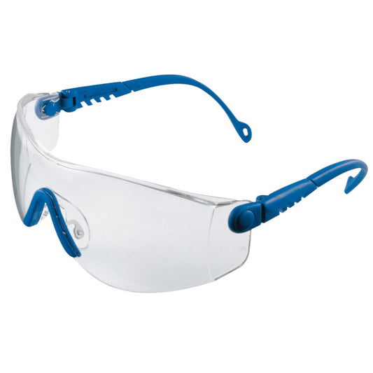 Honeywell Op-Tema Safety Goggles with Blue Frame and Clear Lens