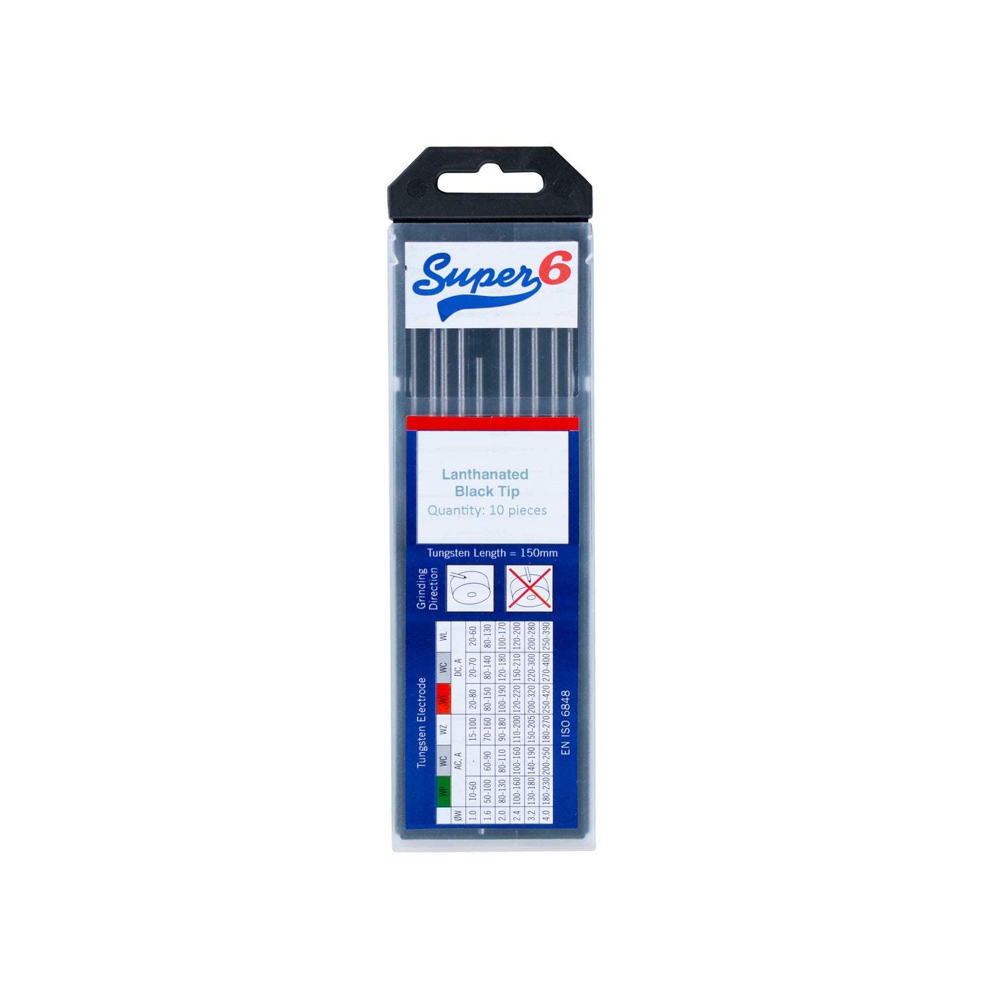 Super 6 1% Lanthanated Black Tungsten Electrode