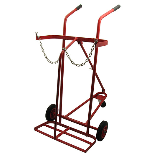 SWP Twin Oxygen/Acetylene Cylinder Trolley - Three Wheels