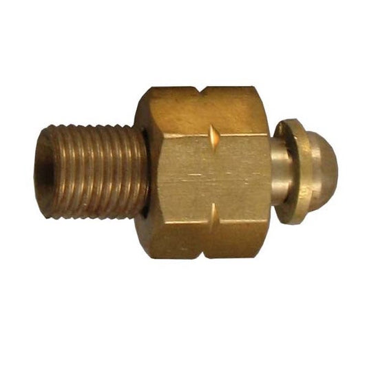 SWP 3/8" Nut - 1/4" Thread LH Straight Adaptor