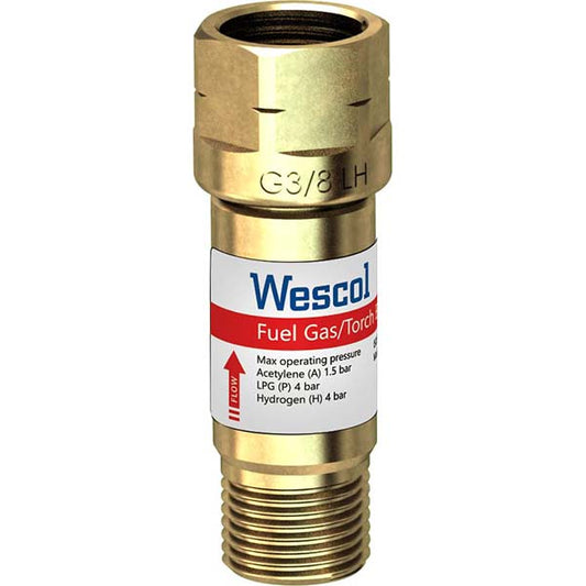 Wescol Type 84 (T84) Torch Mounted Fuel Gas Flashback Arrestor
