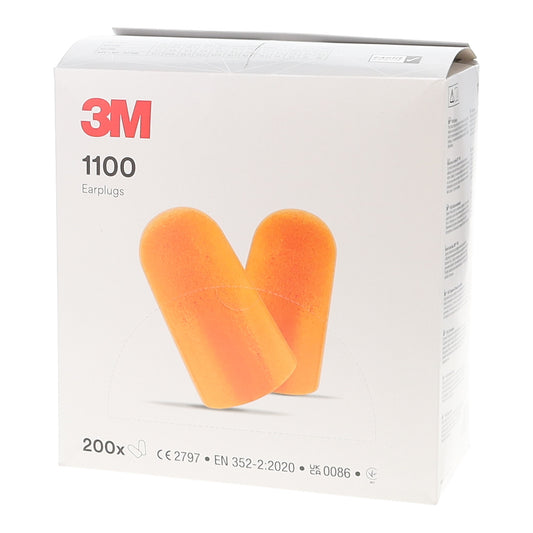 3M™ 1100 Uncorded Earplugs - 200 pairs