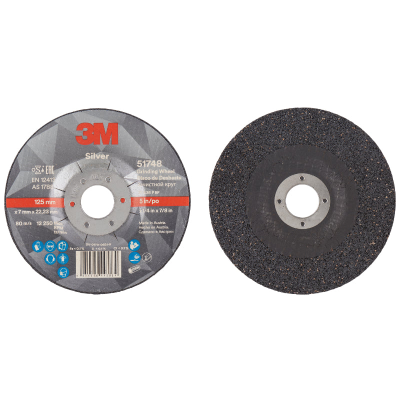 3M™ Silver Depressed Centre Grinding Wheel, T27
