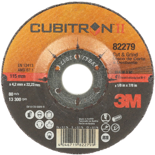 3M™ Cubitron™ II Cut and Grind Wheel, T27
