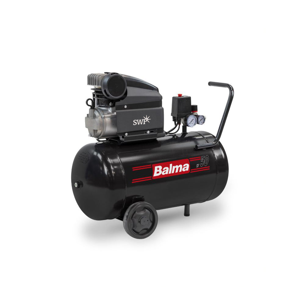 Balma Lubricated Portable 2HP/50L Compressor – Specialised Welding 