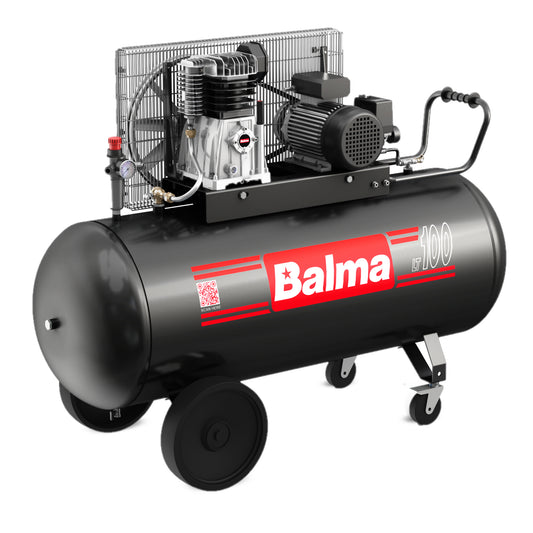 Balma Belt Driven 3HP/100L Portable Compressor