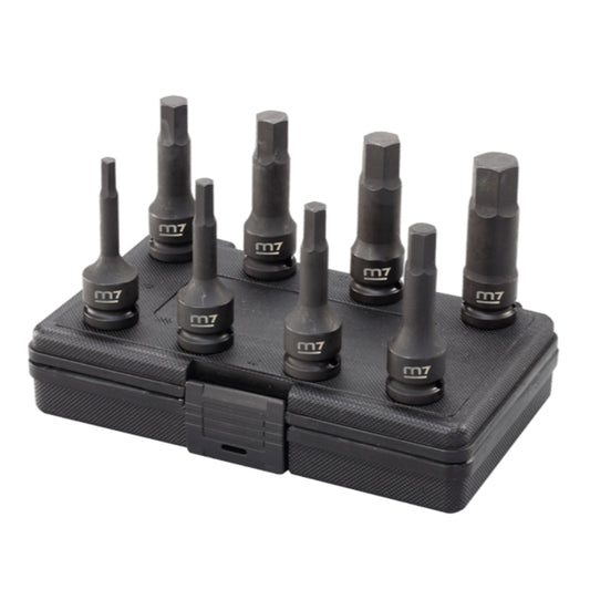 Mighty Seven 1/2" Drive SAE Impact Hex Drive Set 8 Pieces