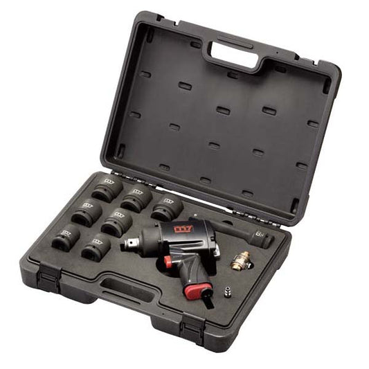 Mighty Seven 3/4" Drive air Impact Wrench Kit 11 Pieces