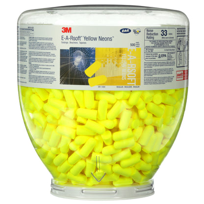 3M™ E-A-R™ Soft Yellow Neon Earplugs 500 Pack