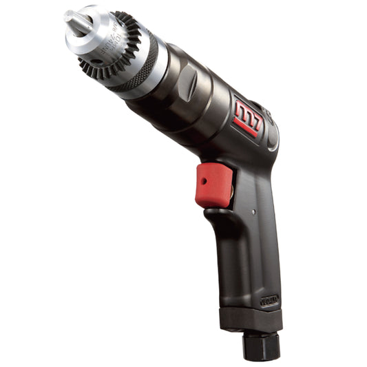 Mighty Seven 1800 RPM 3/8" Air Reversible Drill with Key Chuck