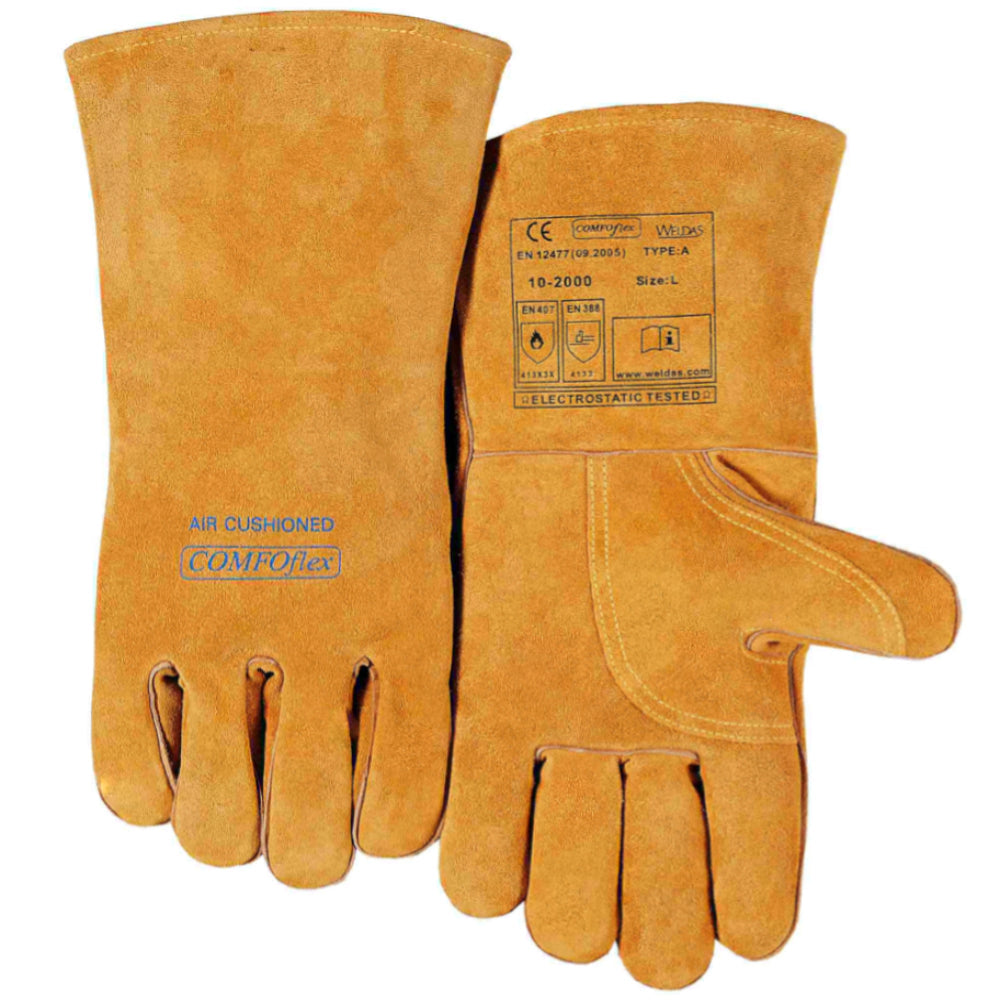 Weldas COMFOflex lined Bucktan Wide Body Gauntlet