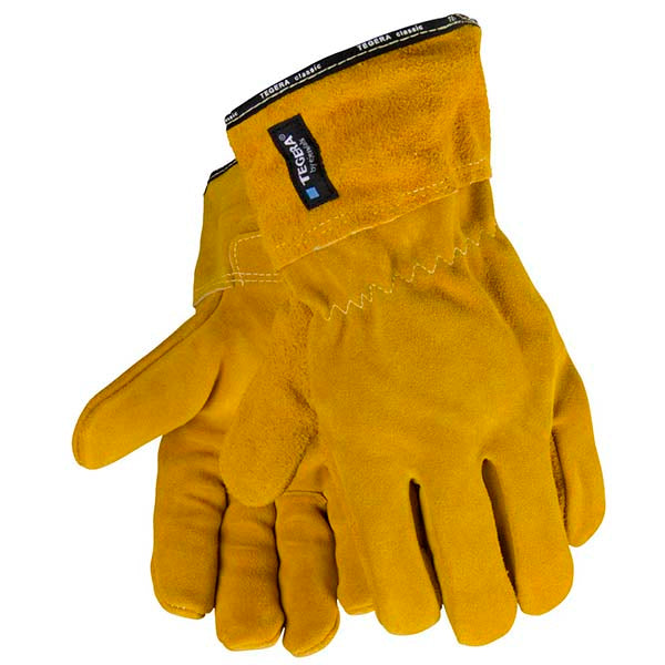 Ejendals Tegera Yellow Split Cowhide Heat Resistant Rigger Gloves