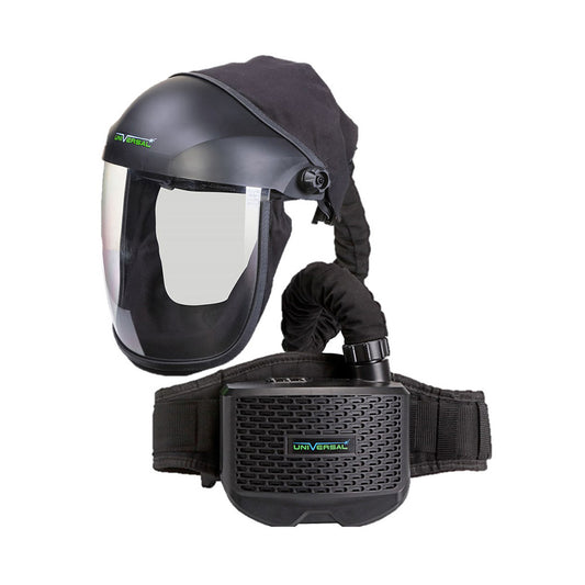 Universal Momentum Air PAPR System with Grinding Visor