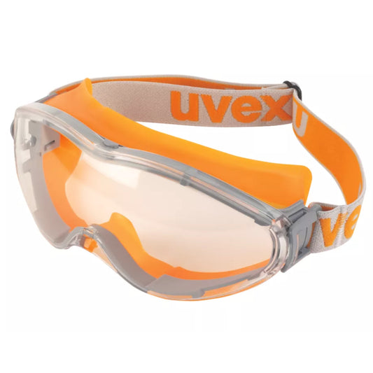 Uvex Ultrasonic Orange/Clear Safety Goggles