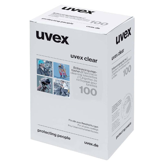 Uvex Cleaning Towelettes 100 Per Box