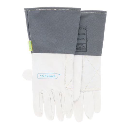 Weldas Goatskin Flame Retardant Fabric Cuff Gloves