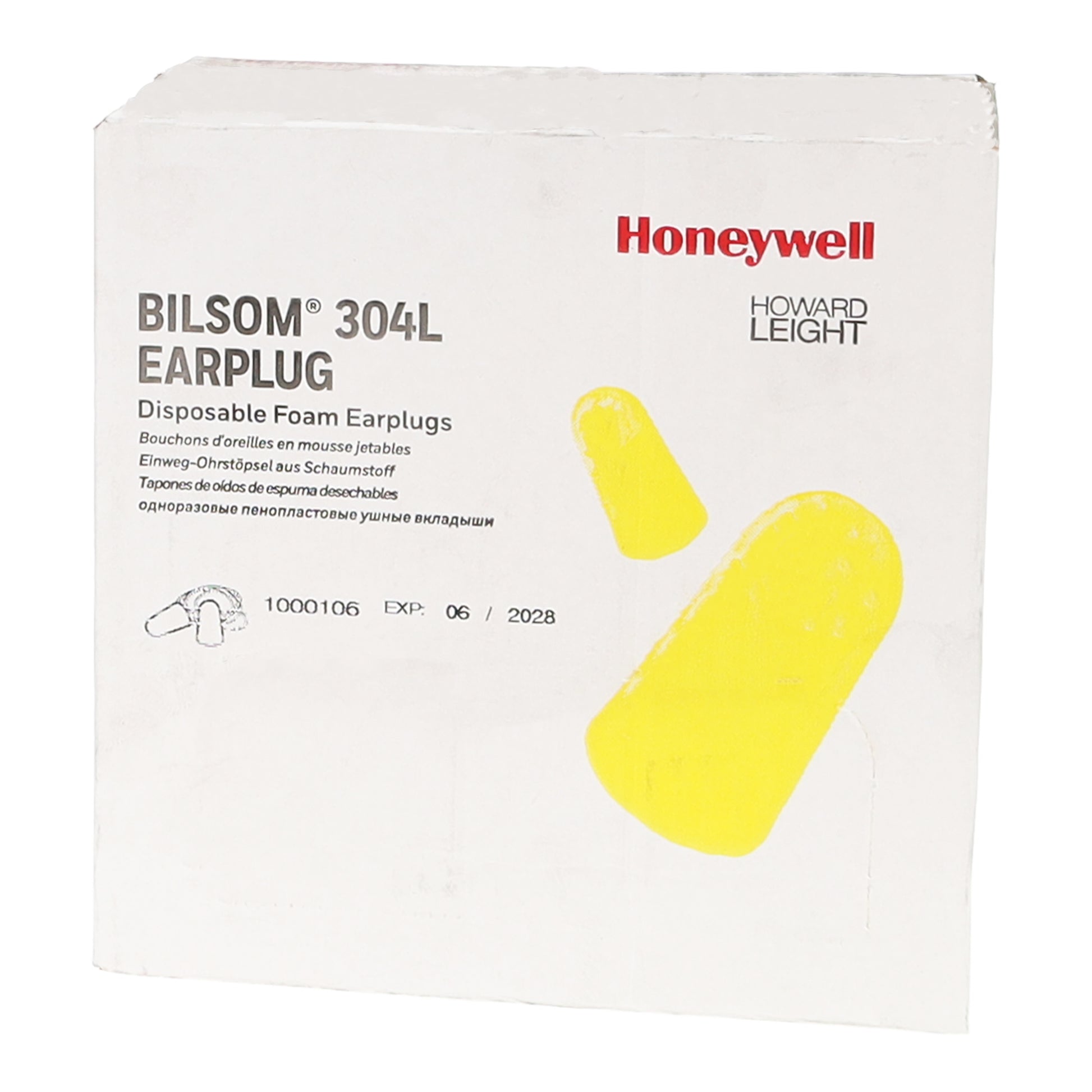 Honeywell Howard Leight Single Use Corded Foam Ear Plugs 100 Pairs