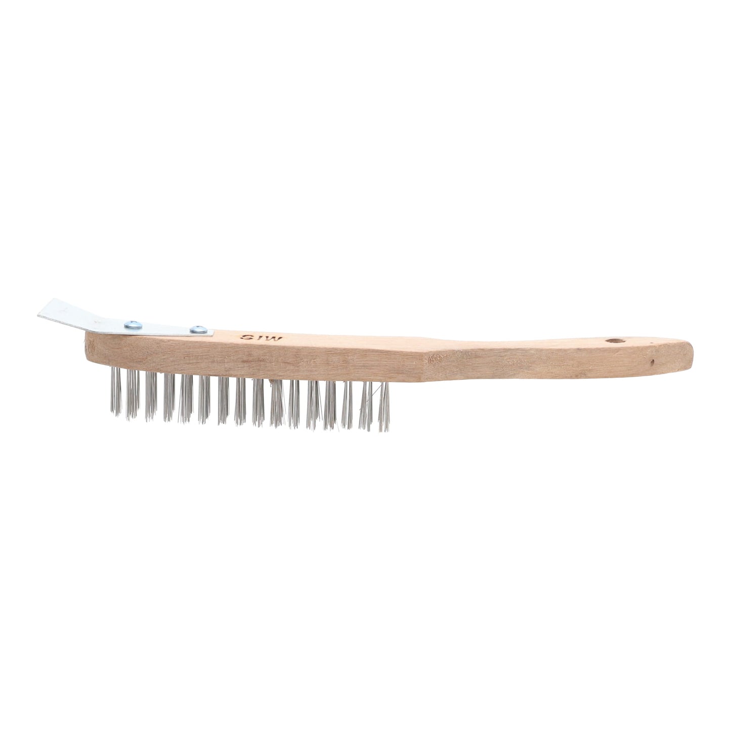 SWP 4 Row Mild Steel Wire Brush with Scraper