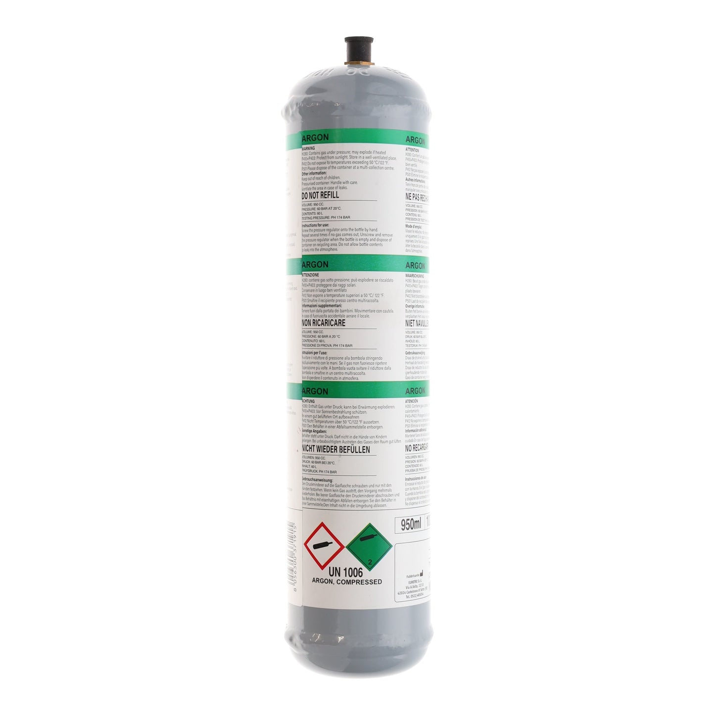 SWP 60lt Disposable Gas Cylinder
