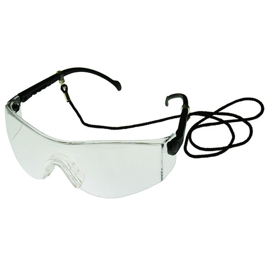 SWP Lightweight Wraparound Adjustable Clear Polycarbonate Lens Safety Goggles