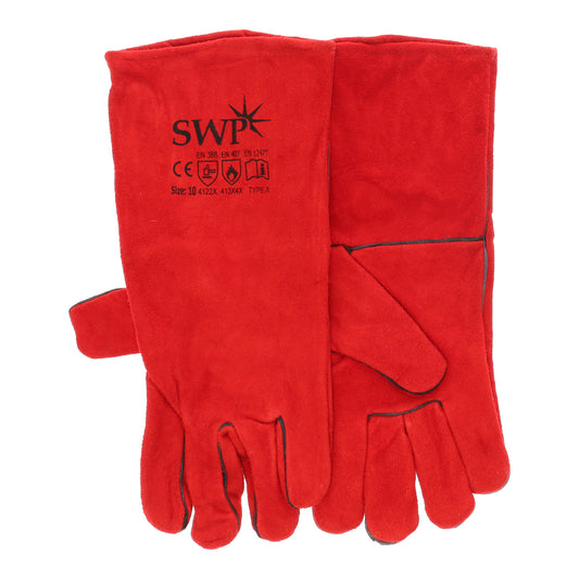 SWP Size 10 Red Lined MIG Gauntlet