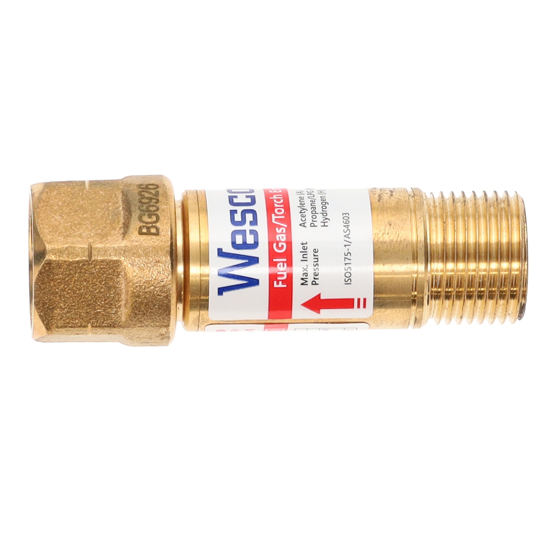 Wescol Type 84 (T84) Torch Mounted Fuel Gas Flashback Arrestor