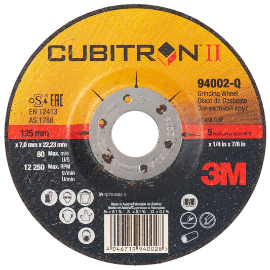 3M™ Cubitron™ II Depressed Center Grinding Wheel, T27