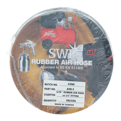 SWP Rubber Air Hose Assemblies with 1/4" BSP Fittings