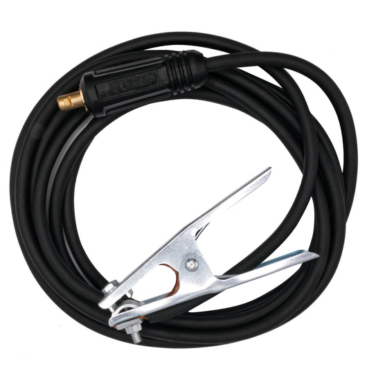 SWP 200amp Crocodile Earth Clamp with Dinse Type Plug 5M Cable Set