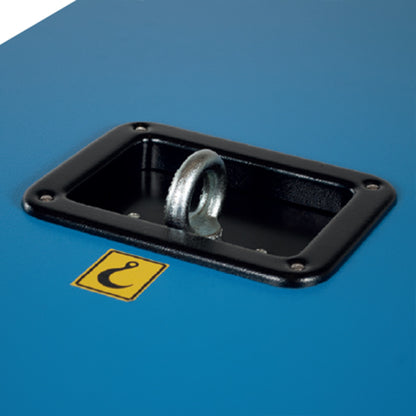 A metal latch on a welder generator 