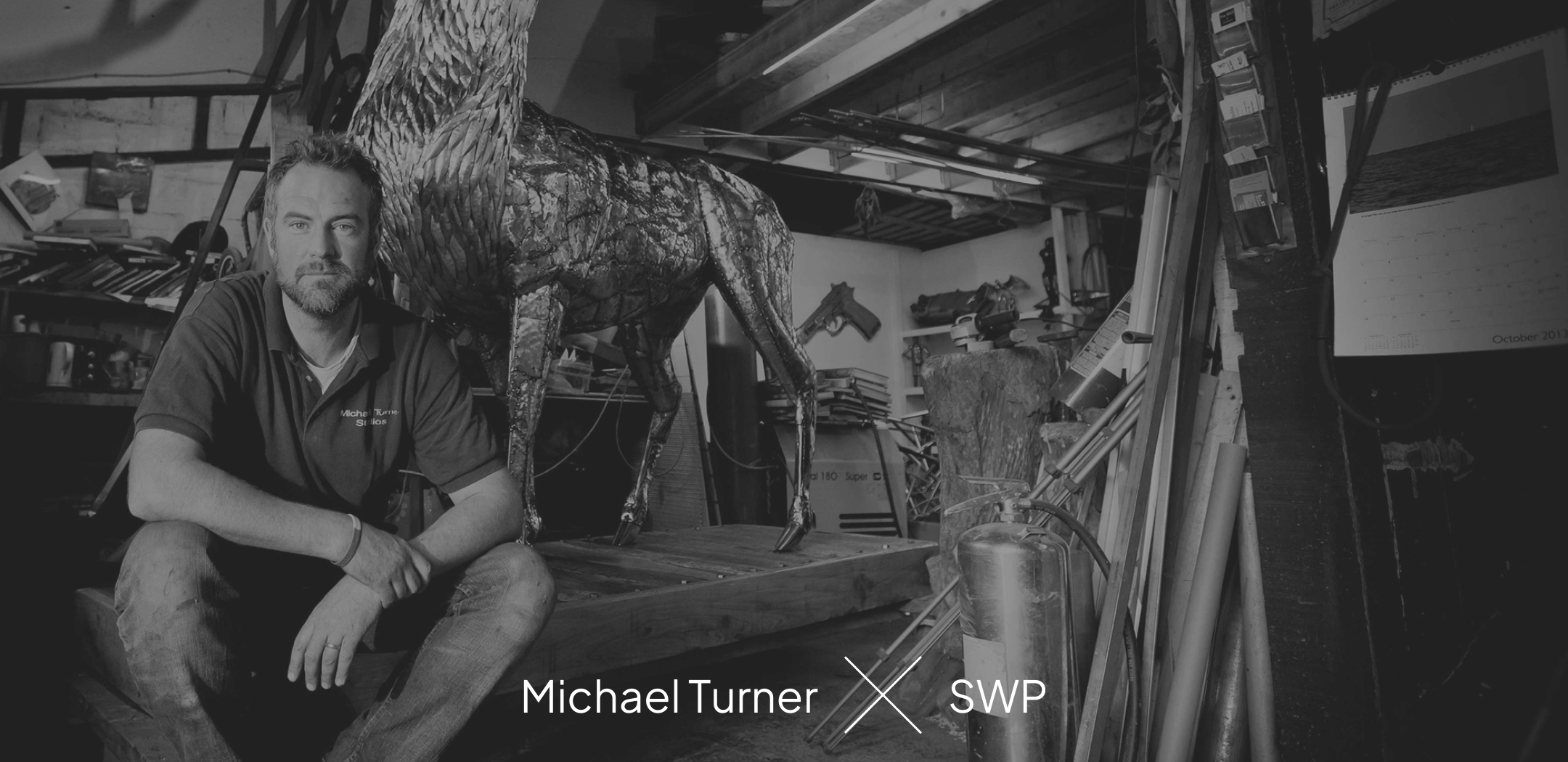 Michael Turner in his workshop