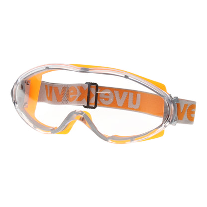 Uvex Ultrasonic Orange/Clear Safety Goggles